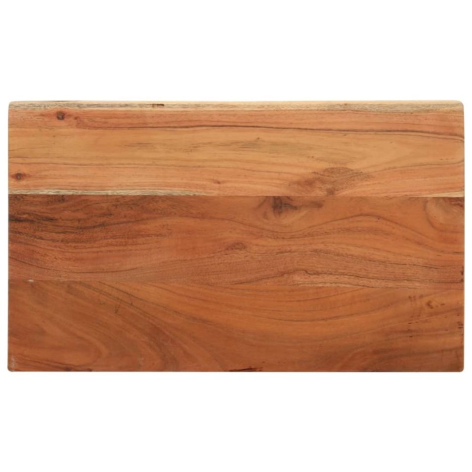 Dessus de table 60x40x3,8 cm rectangulaire bois massif d'acacia - Photo n°1