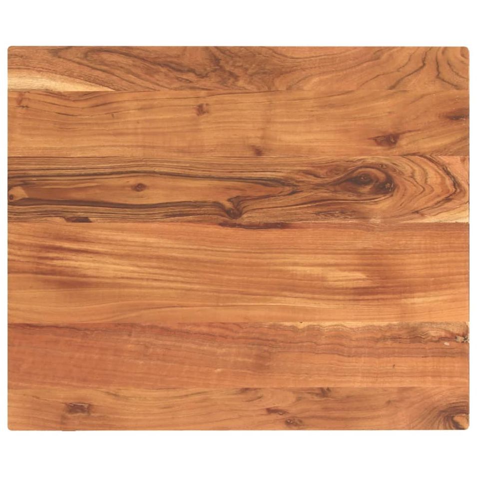 Dessus de table 60x50x2,5 cm rectangulaire bois massif d'acacia - Photo n°1