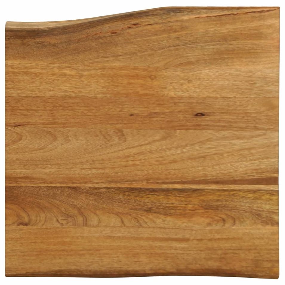 Dessus de table 60x60x2,5 cm bord vivant bois massif manguier - Photo n°1