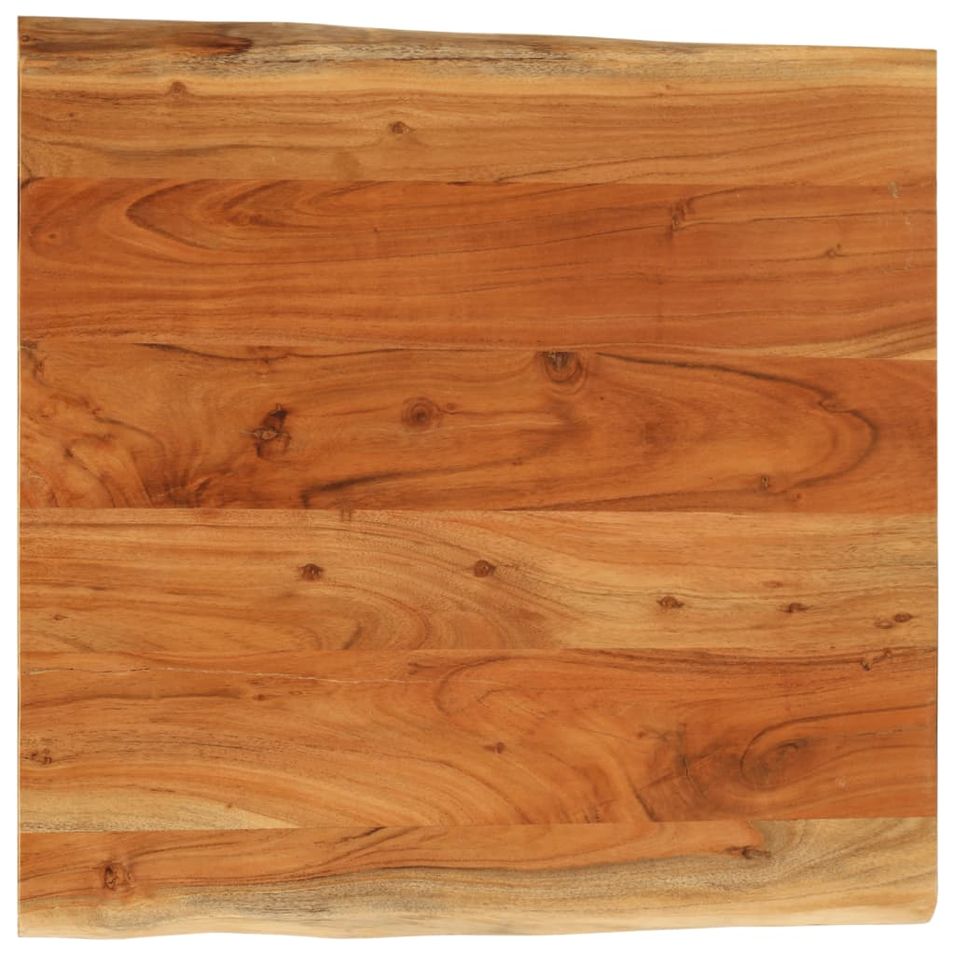 Dessus de table 60x60x3,8 cm carré bois massif d'acacia - Photo n°1