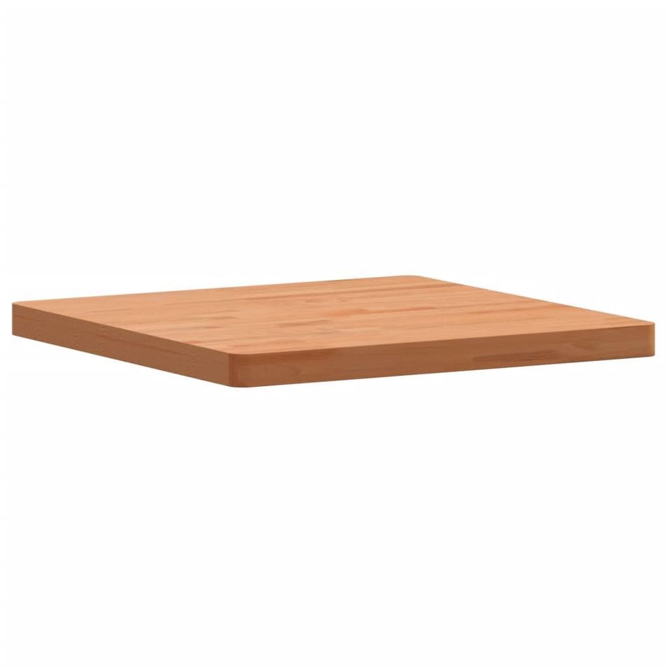 Dessus de table 60x60x4 cm carré bois massif de hêtre - Photo n°1