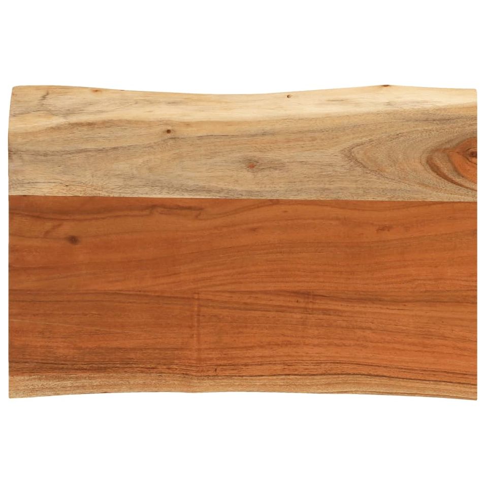 Dessus de table 70x40x3,8 cm rectangulaire bois massif d'acacia - Photo n°1