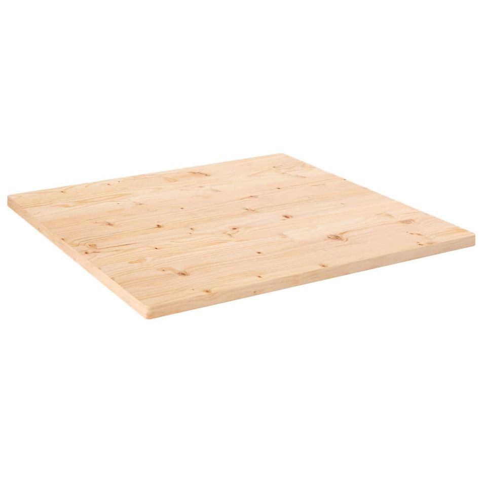 Dessus de table 70x70x2,5 cm bois de pin massif - Photo n°1