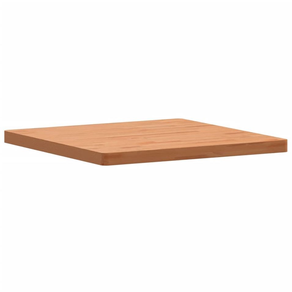 Dessus de table 70x70x4 cm carré bois massif de hêtre - Photo n°1