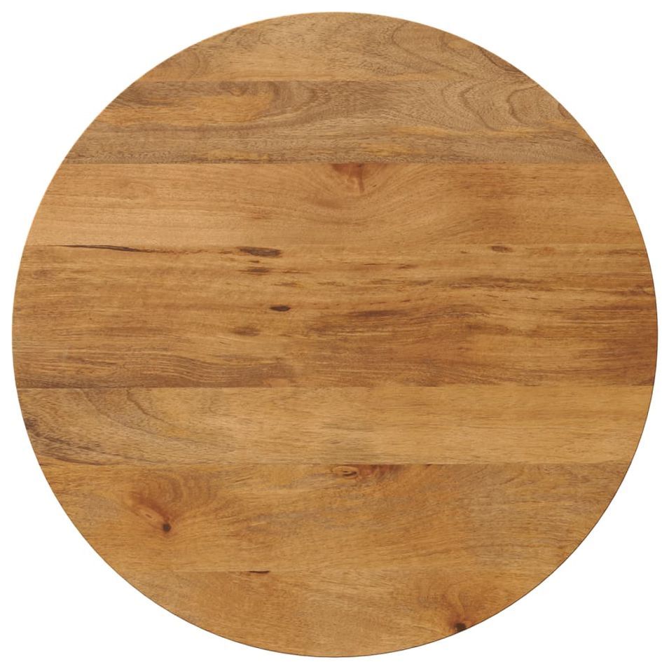 Dessus de table Ø 80x3,8 cm rond bois de manguier massif - Photo n°1