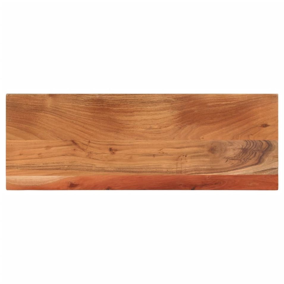 Dessus de table 80x30x2,5 cm rectangulaire bois massif d'acacia - Photo n°1
