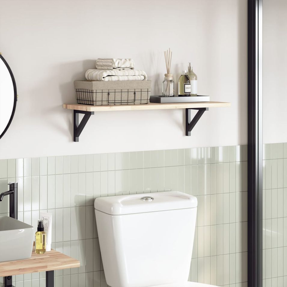 Dessus de table 80x30x2 cm rectangulaire bois massif d'acacia - Photo n°1