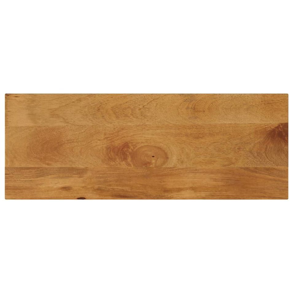 Dessus de table 80x30x3,8 cm rectangulaire bois massif manguier - Photo n°1