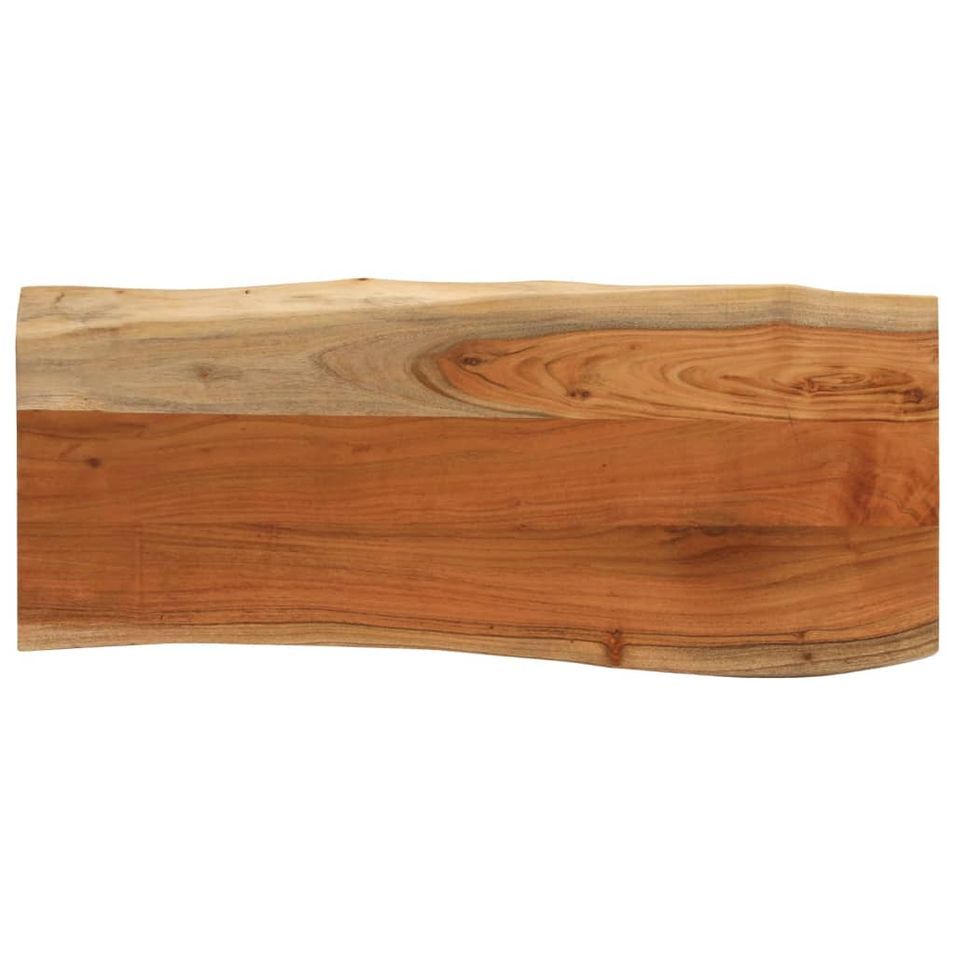 Dessus de table 80x40x3,8 cm rectangulaire bois massif acacia - Photo n°1