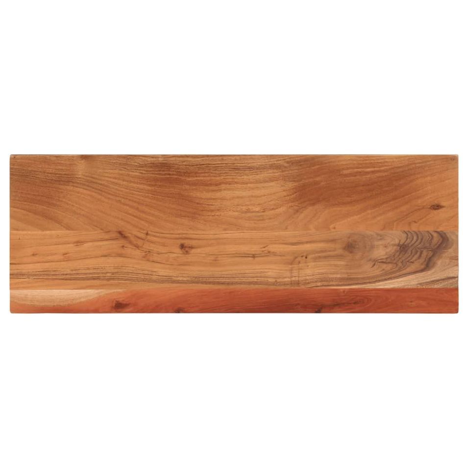 Dessus de table 80x40x3,8 cm rectangulaire bois massif d'acacia - Photo n°1
