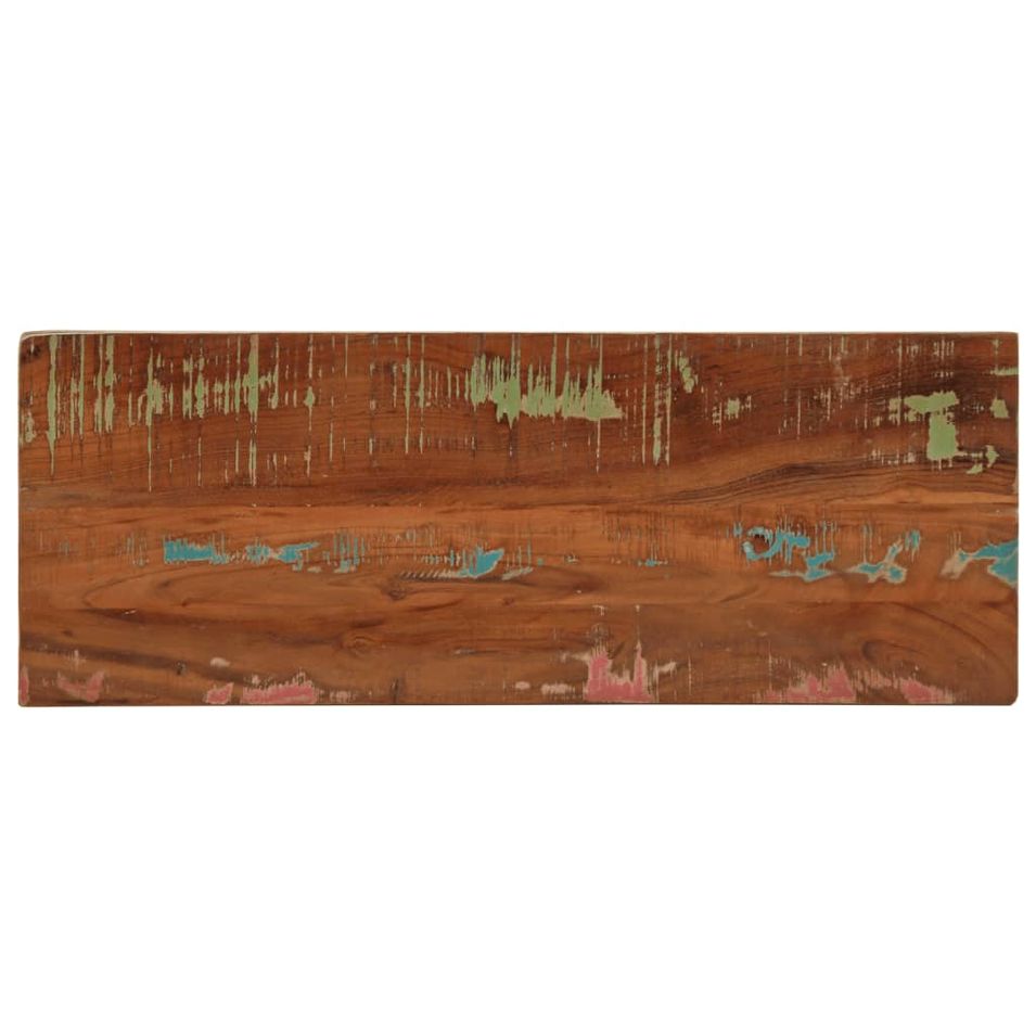 Dessus de table 80x40x3,8 cm rectangulaire bois massif récupéré - Photo n°1
