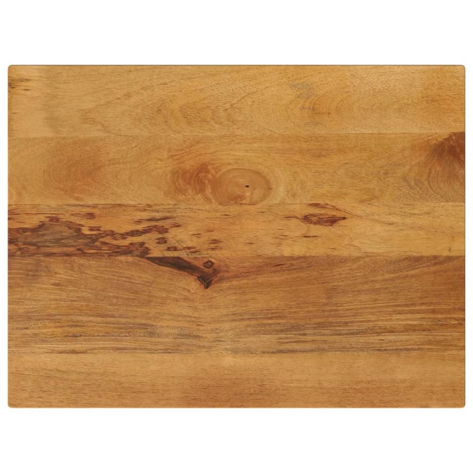 Dessus de table 80x50x2,5 cm rectangulaire bois massif manguier - Photo n°1
