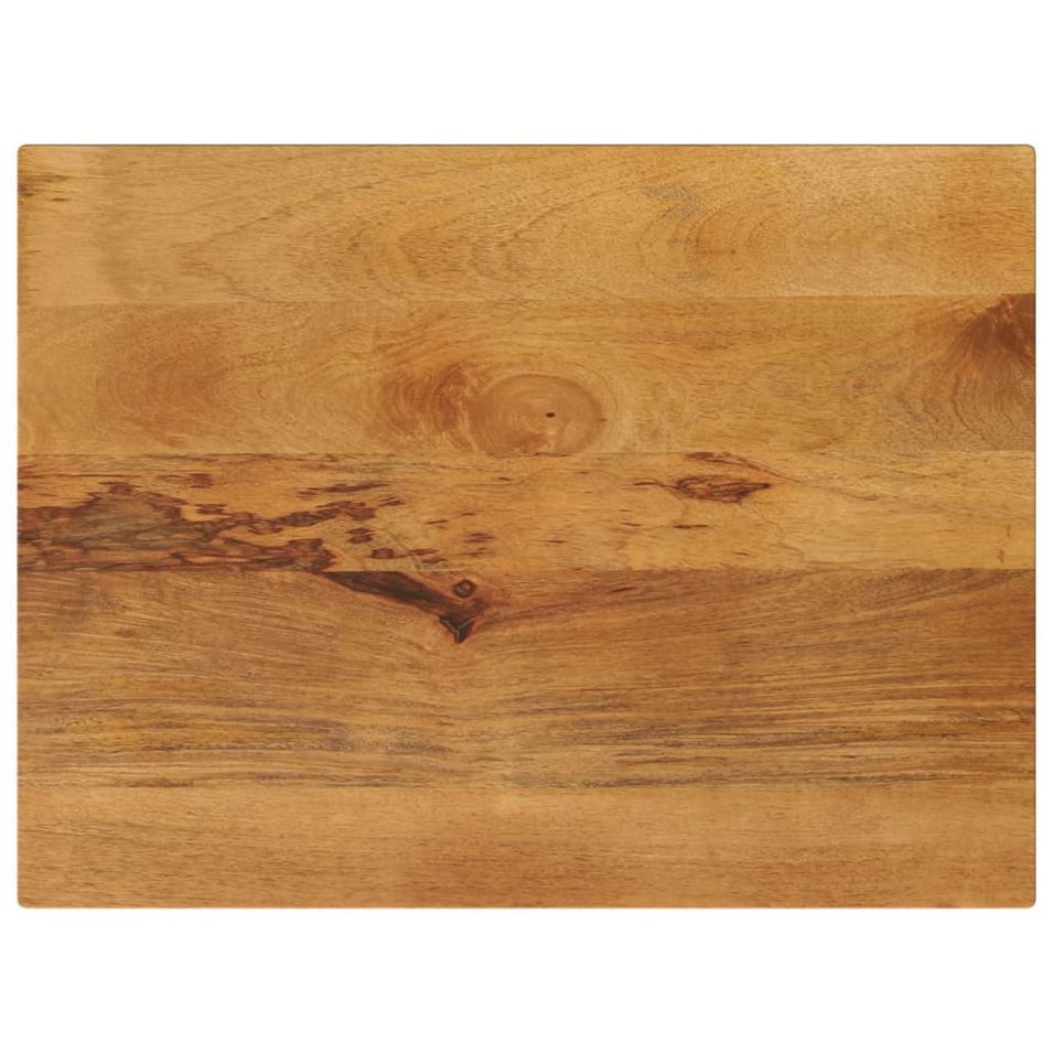 Dessus de table 80x70x2,5 cm rectangulaire bois massif manguier - Photo n°1
