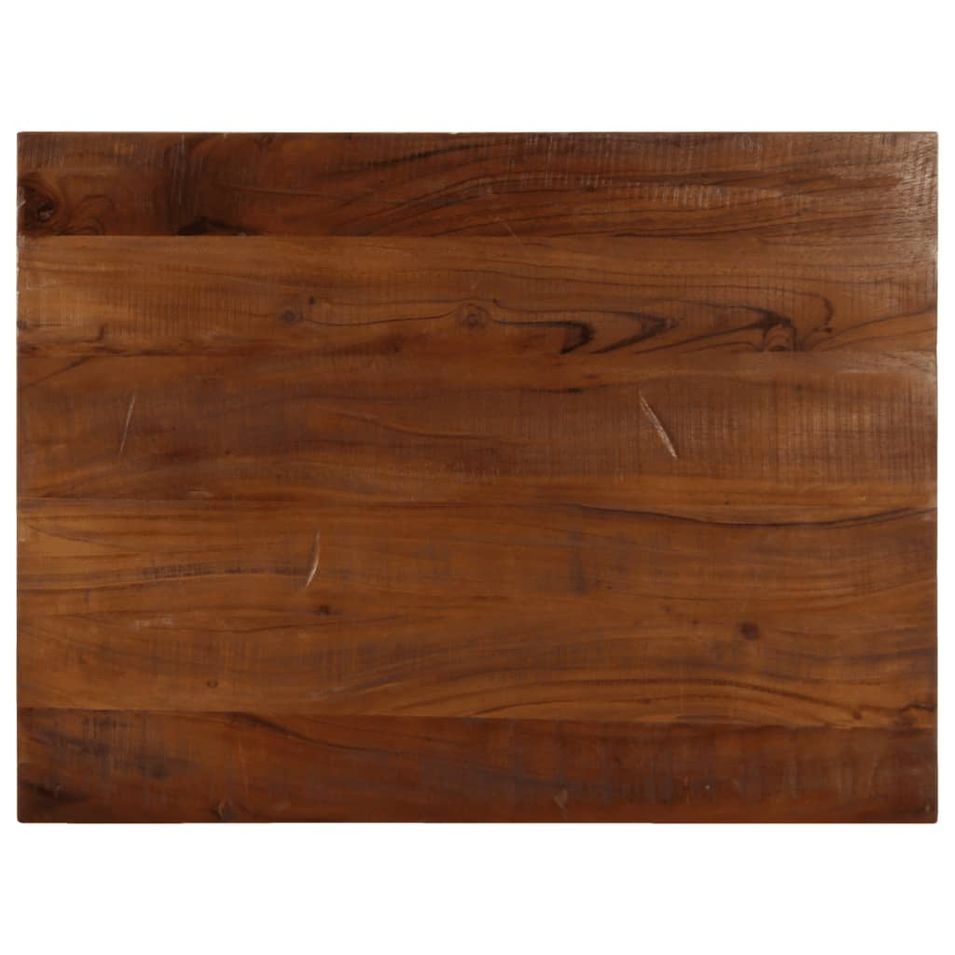 Dessus de table 80x70x2,5 cm rectangulaire bois massif récupéré - Photo n°1