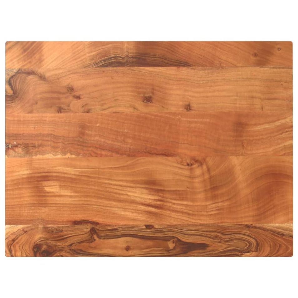 Dessus de table 80x70x3,8 cm rectangulaire bois massif d'acacia - Photo n°1
