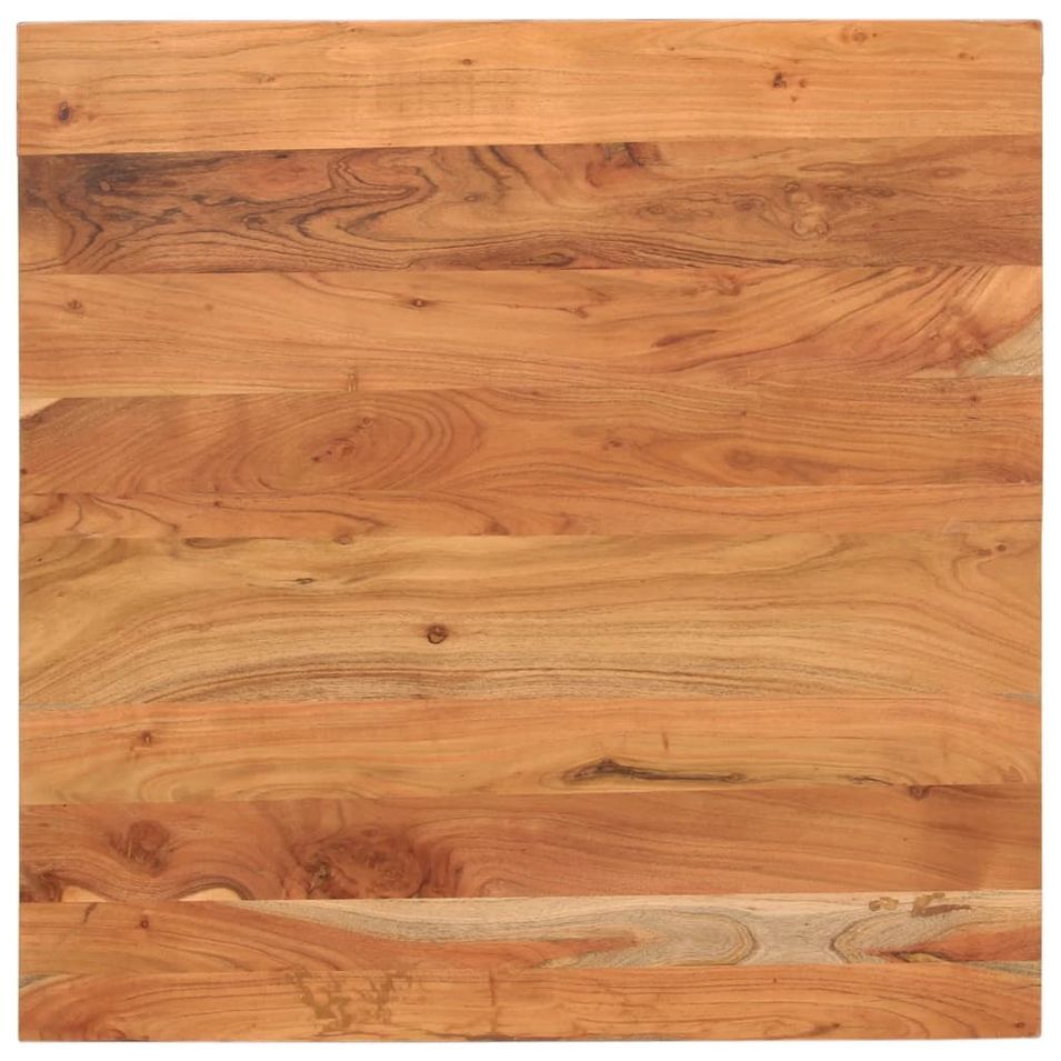 Dessus de table 80x80x2,5 cm carré bois massif d'acacia - Photo n°1