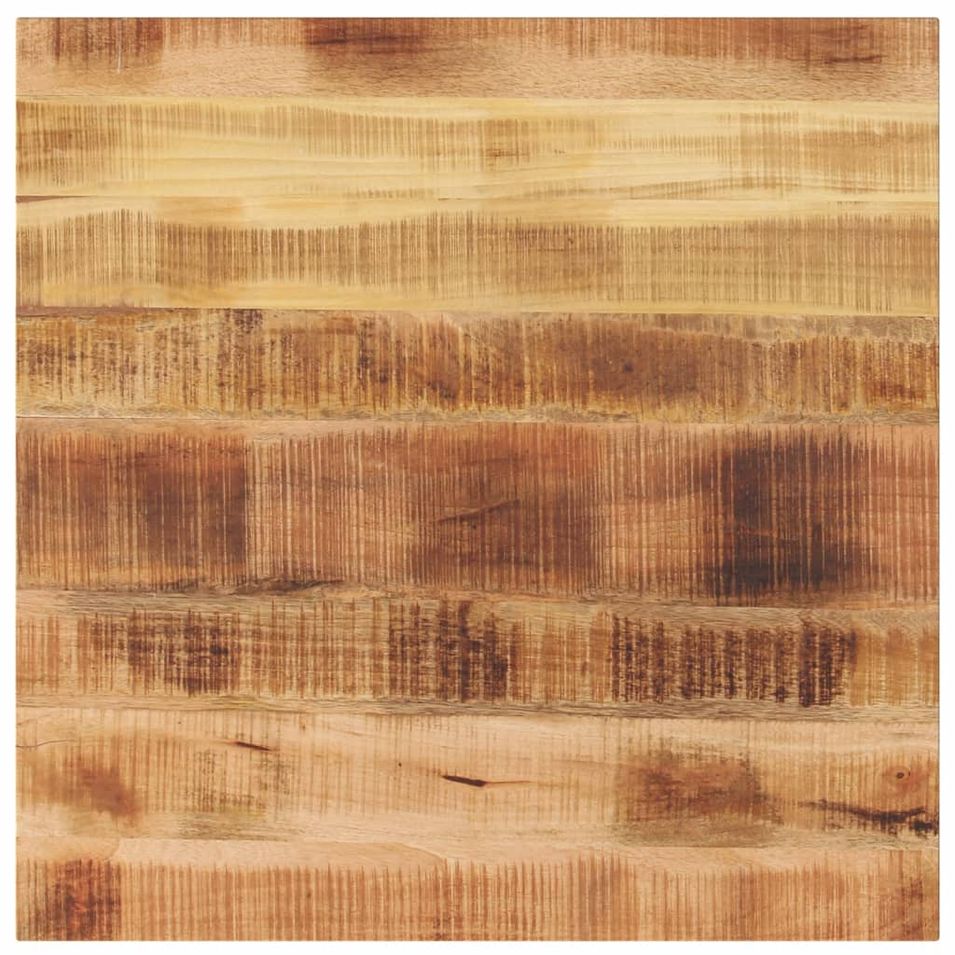 Dessus de table 80x80x2,5 cm carré bois massif manguier brut - Photo n°1