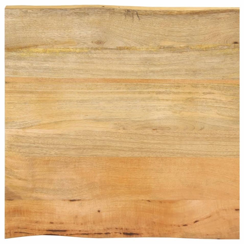 Dessus de table 80x80x3,8 cm bord vivant bois massif manguier - Photo n°1