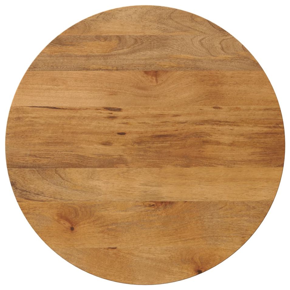 Dessus de table Ø 90x3,8 cm rond bois de manguier massif - Photo n°1