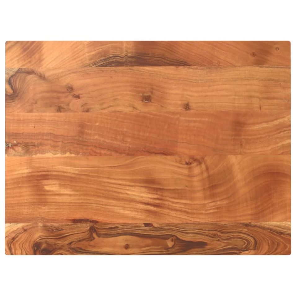 Dessus de table 90x60x2,5 cm rectangulaire bois massif d'acacia - Photo n°1