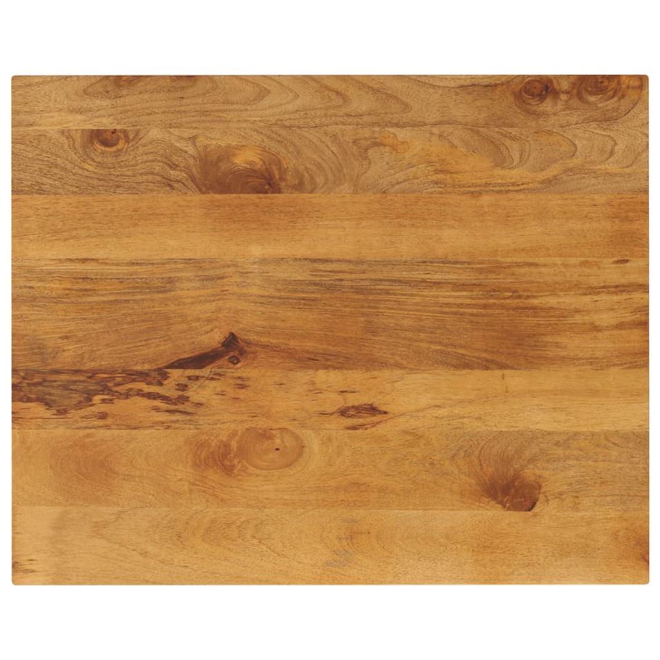 Dessus de table 90x80x3,8 cm rectangulaire bois massif manguier - Photo n°1
