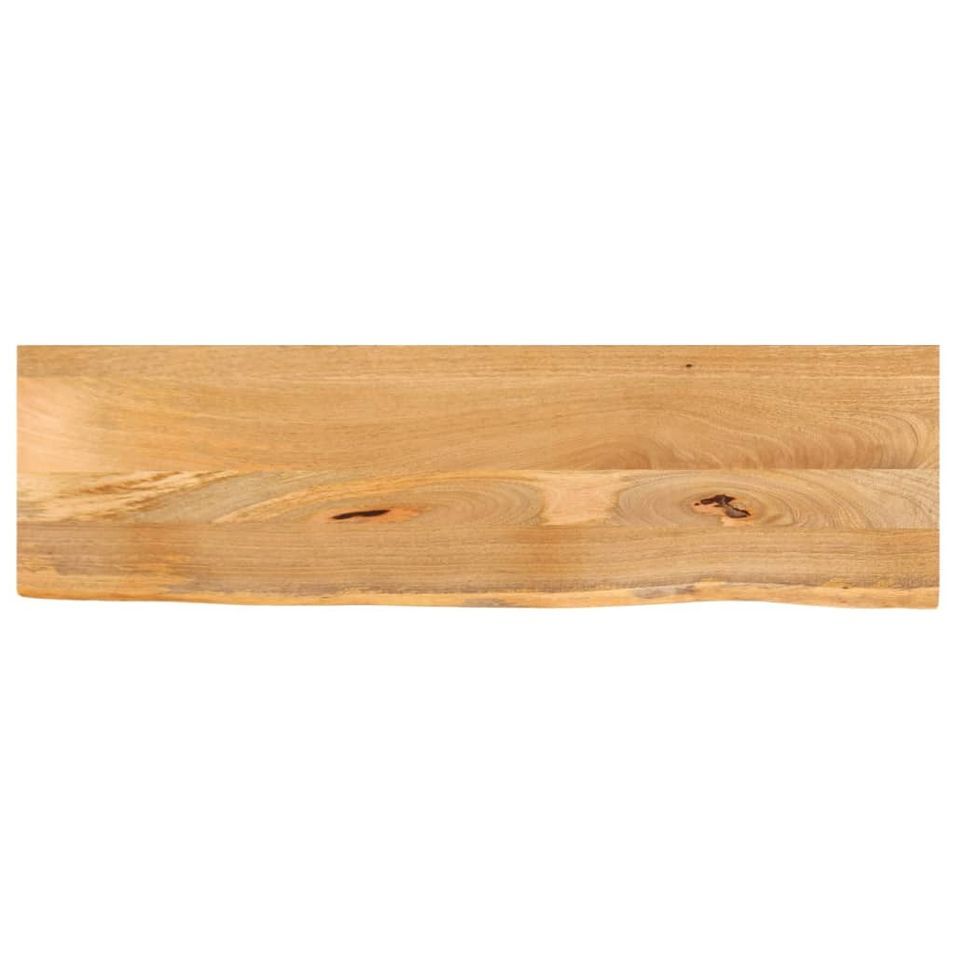 Dessus de table à bord vivant 110x40x3,8cm bois massif manguier - Photo n°1