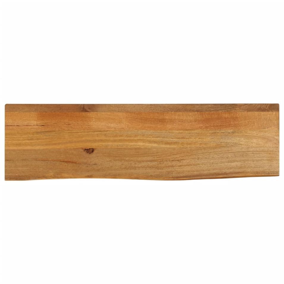 Dessus de table à bord vivant 120x20x2,5cm bois massif manguier - Photo n°1