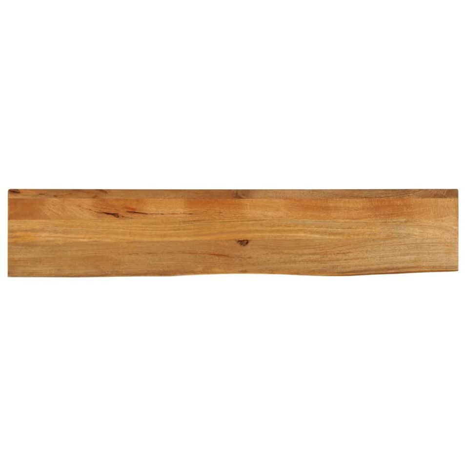 Dessus de table à bord vivant 180x30x2,5cm bois massif manguier - Photo n°1