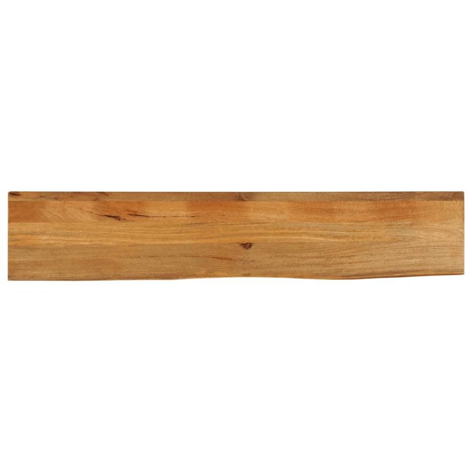 Dessus de table à bord vivant 180x40x2,5cm bois massif manguier - Photo n°1