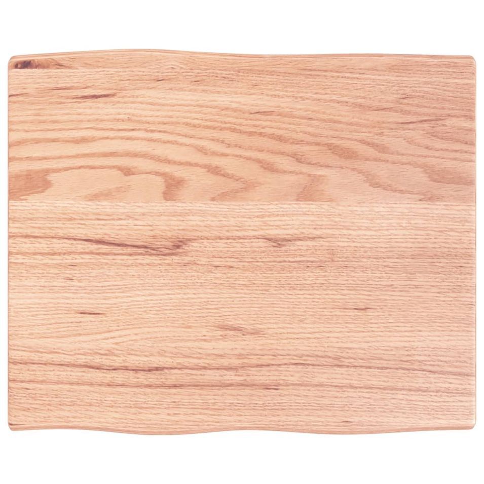 Dessus de table bois chêne massif traité bordure assortie - Photo n°1