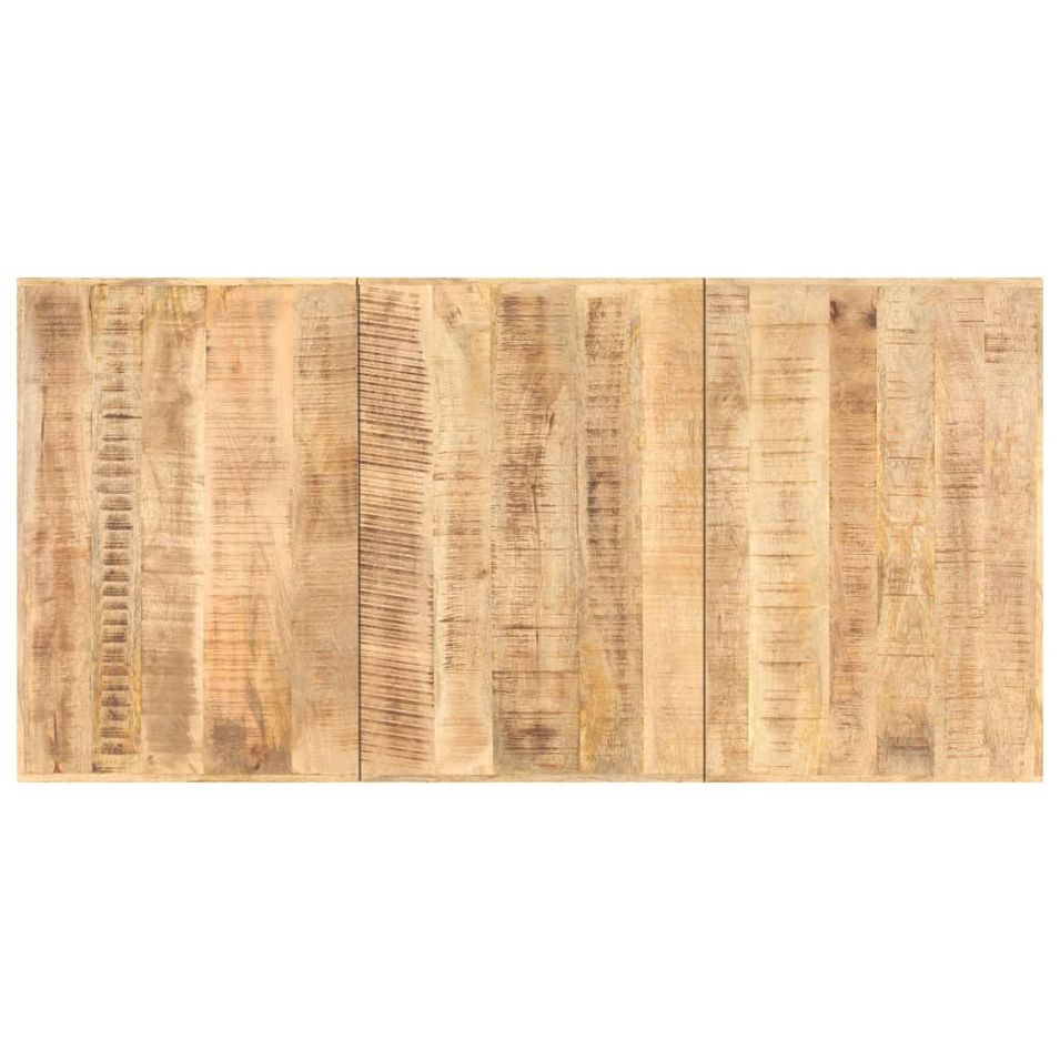 Dessus de table Bois de manguier solide 16 mm 160x80 cm - Photo n°1