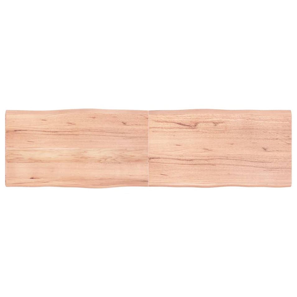 Dessus de table bois massif traité bordure assortie - Photo n°1