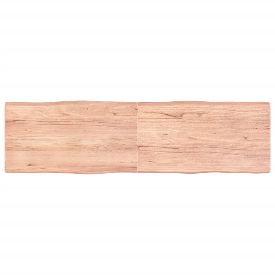 Dessus de table bois massif traité bordure assortie - Photo n°1