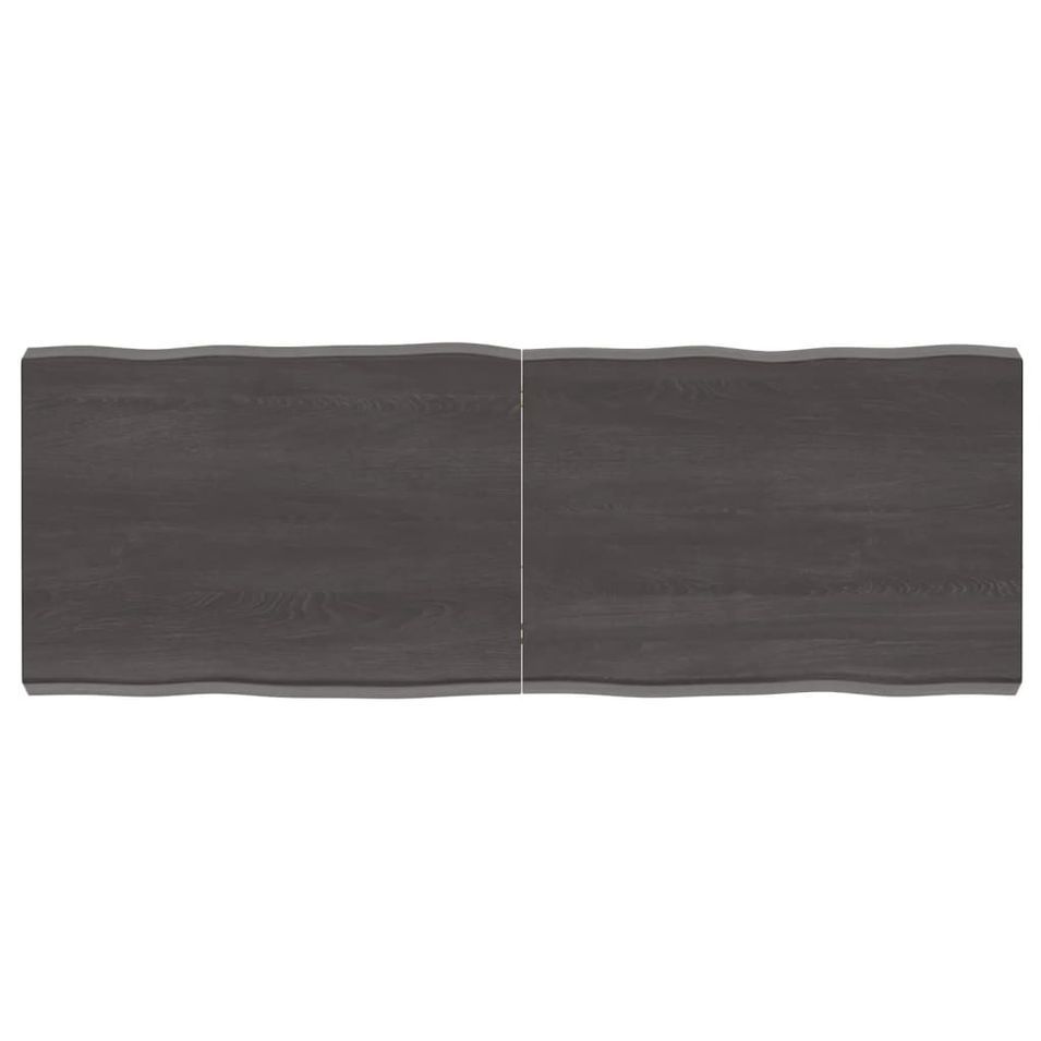 Dessus de table bois massif traité bordure assortie - Photo n°1