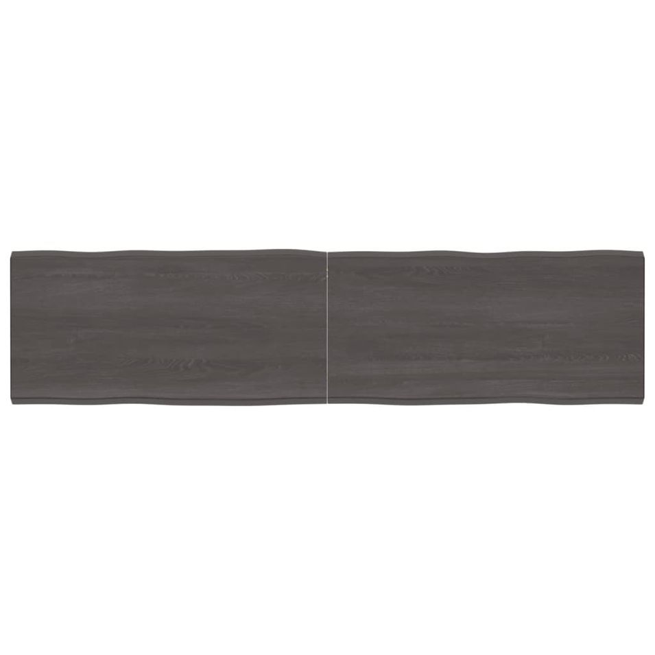 Dessus de table bois massif traité bordure assortie - Photo n°1