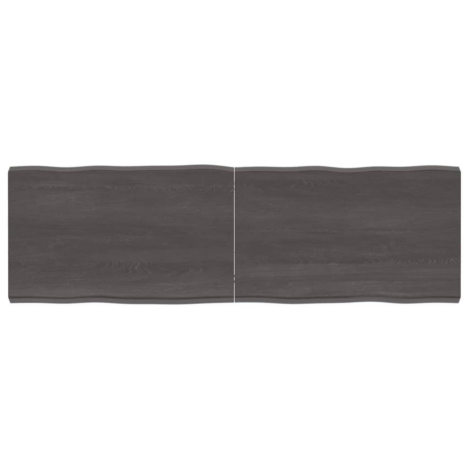 Dessus de table bois massif traité bordure assortie - Photo n°1