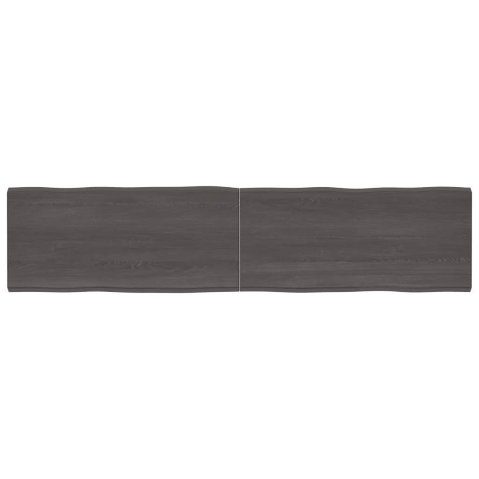 Dessus de table bois massif traité bordure assortie - Photo n°1