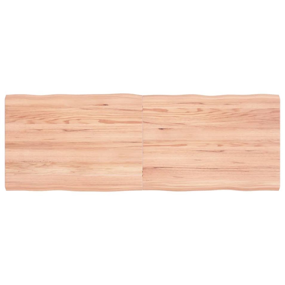 Dessus de table bois massif traité bordure assortie - Photo n°1
