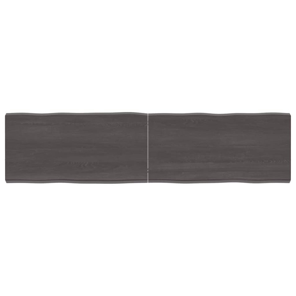 Dessus de table bois massif traité bordure assortie - Photo n°1