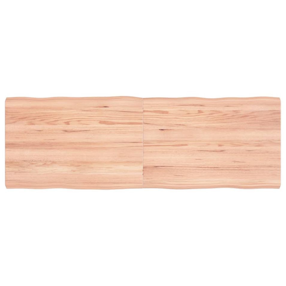 Dessus de table bois massif traité bordure assortie - Photo n°1