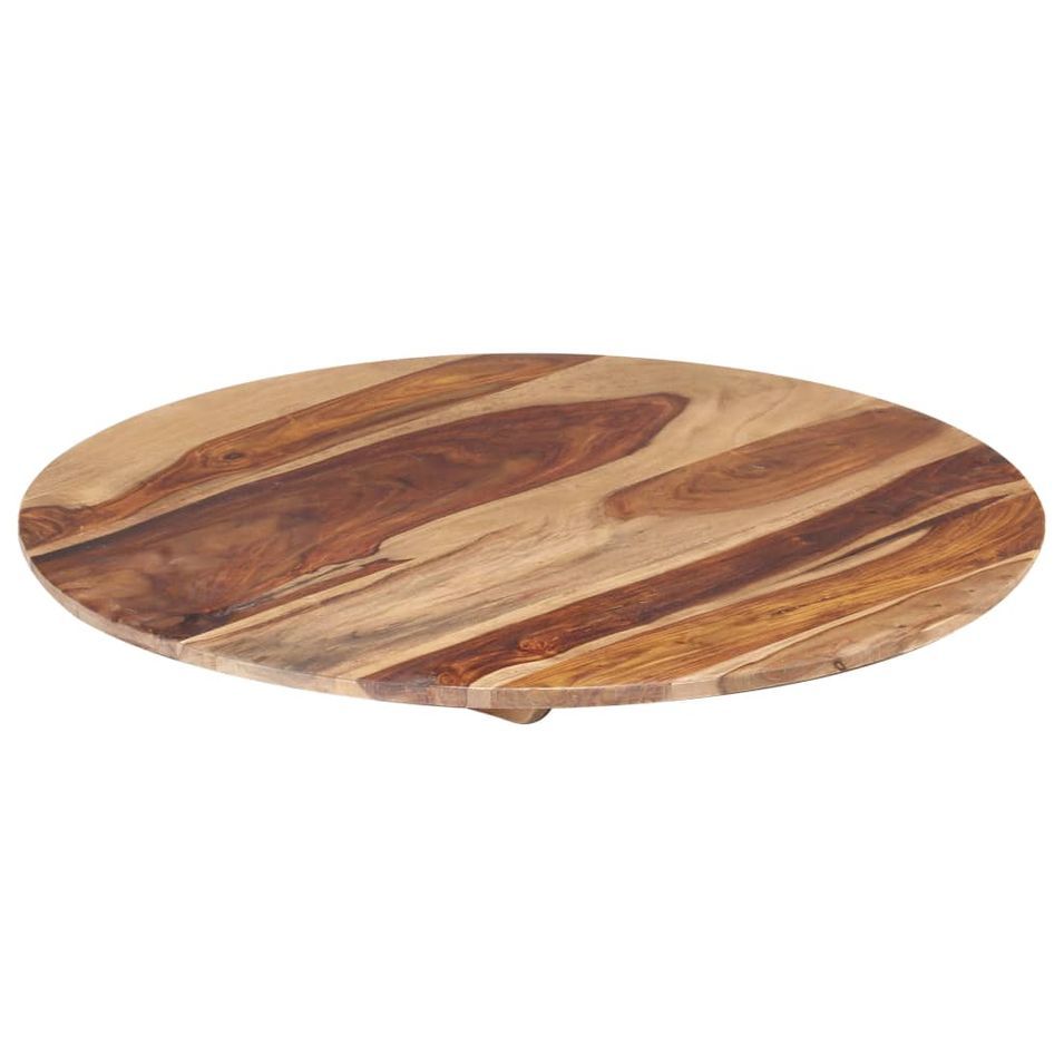 Dessus de table Bois solide Rond 15-16 mm 80 cm - Photo n°4