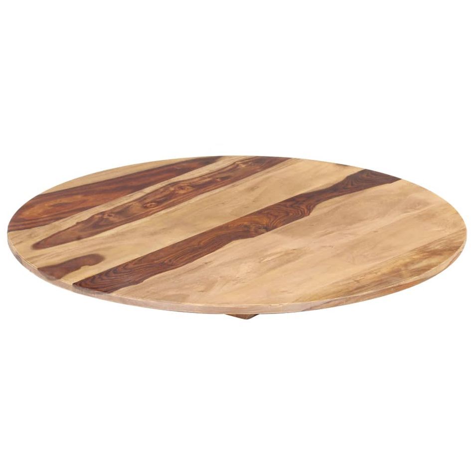 Dessus de table Bois solide Rond 15-16 mm 80 cm - Photo n°5