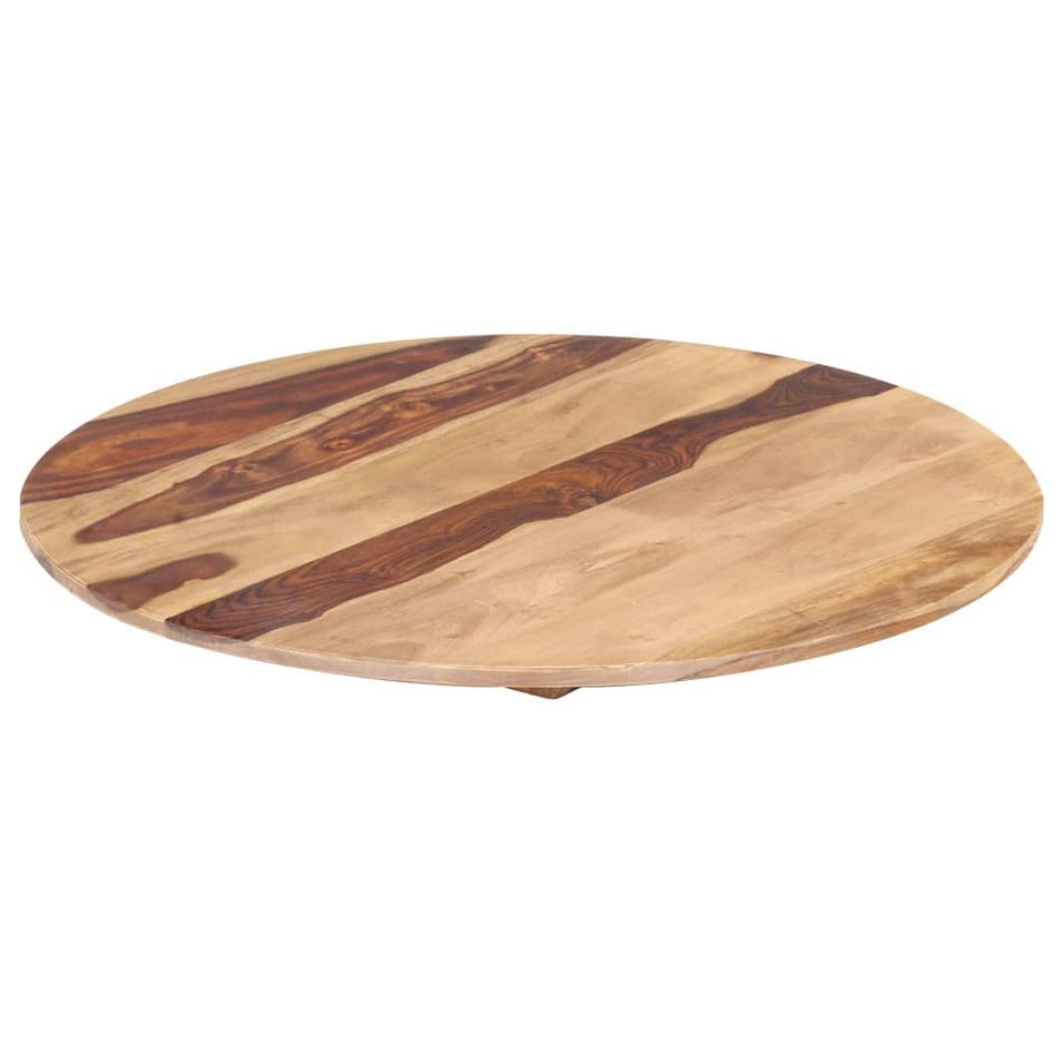 Dessus de table Bois solide Rond 15-16 mm 80 cm - Photo n°7