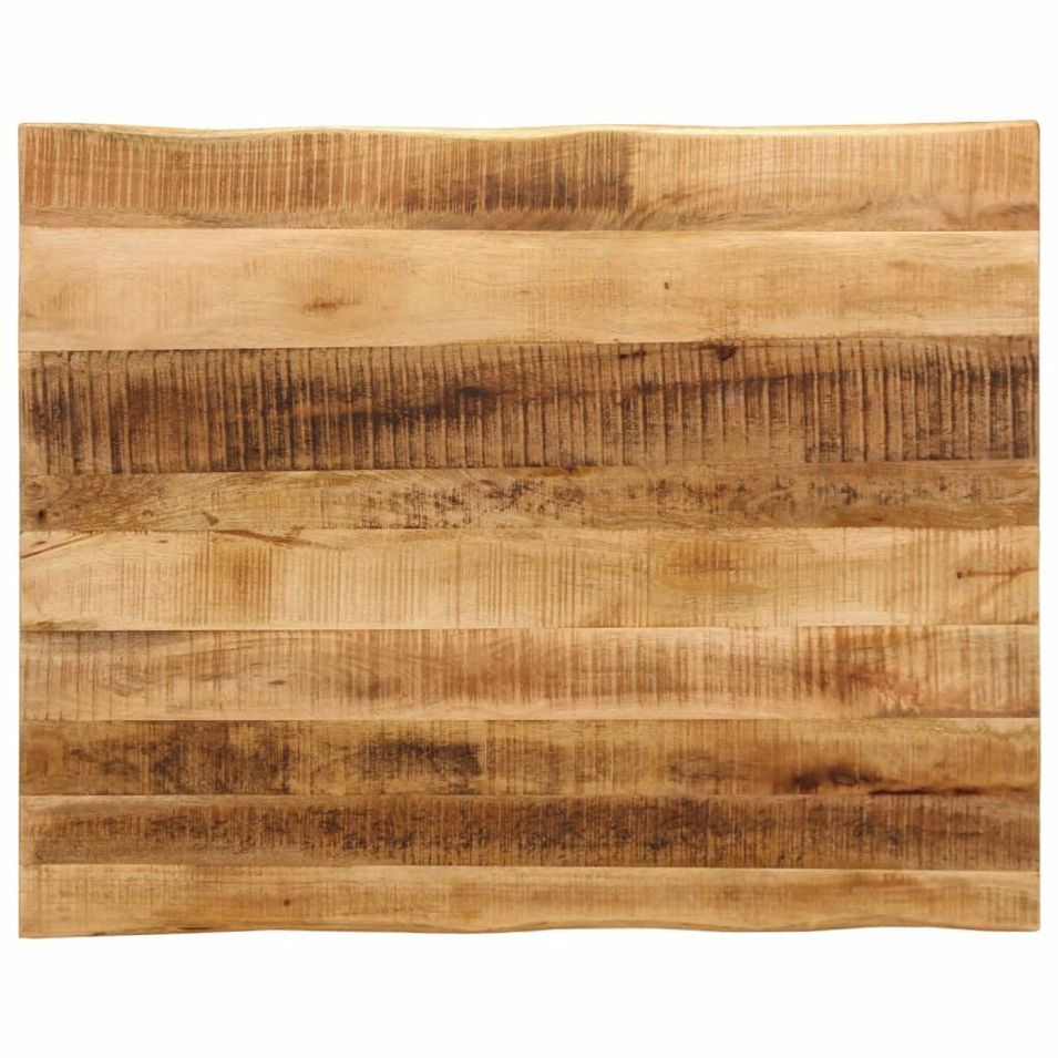 Dessus de table bord vivant 110x80x2,5 cm bois de manguier brut - Photo n°1