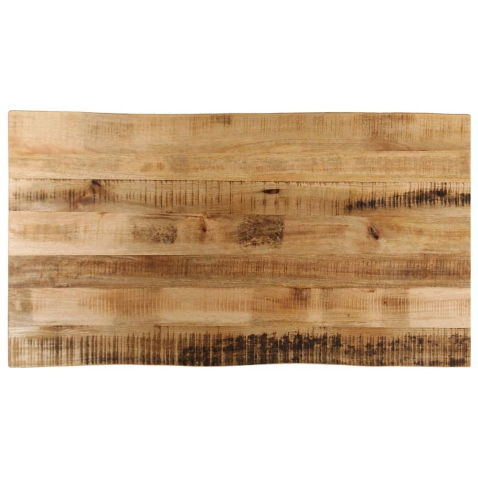 Dessus de table bord vivant 120x60x3,8 cm bois de manguier brut - Photo n°1