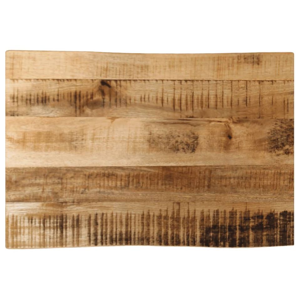 Dessus de table bord vivant 70x40x2,5 cm bois de manguier brut - Photo n°1