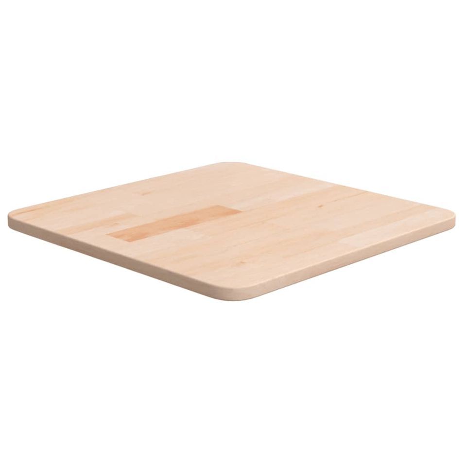 Dessus de table carré 40x40x1,5 cm Bois chêne massif non traité - Photo n°1