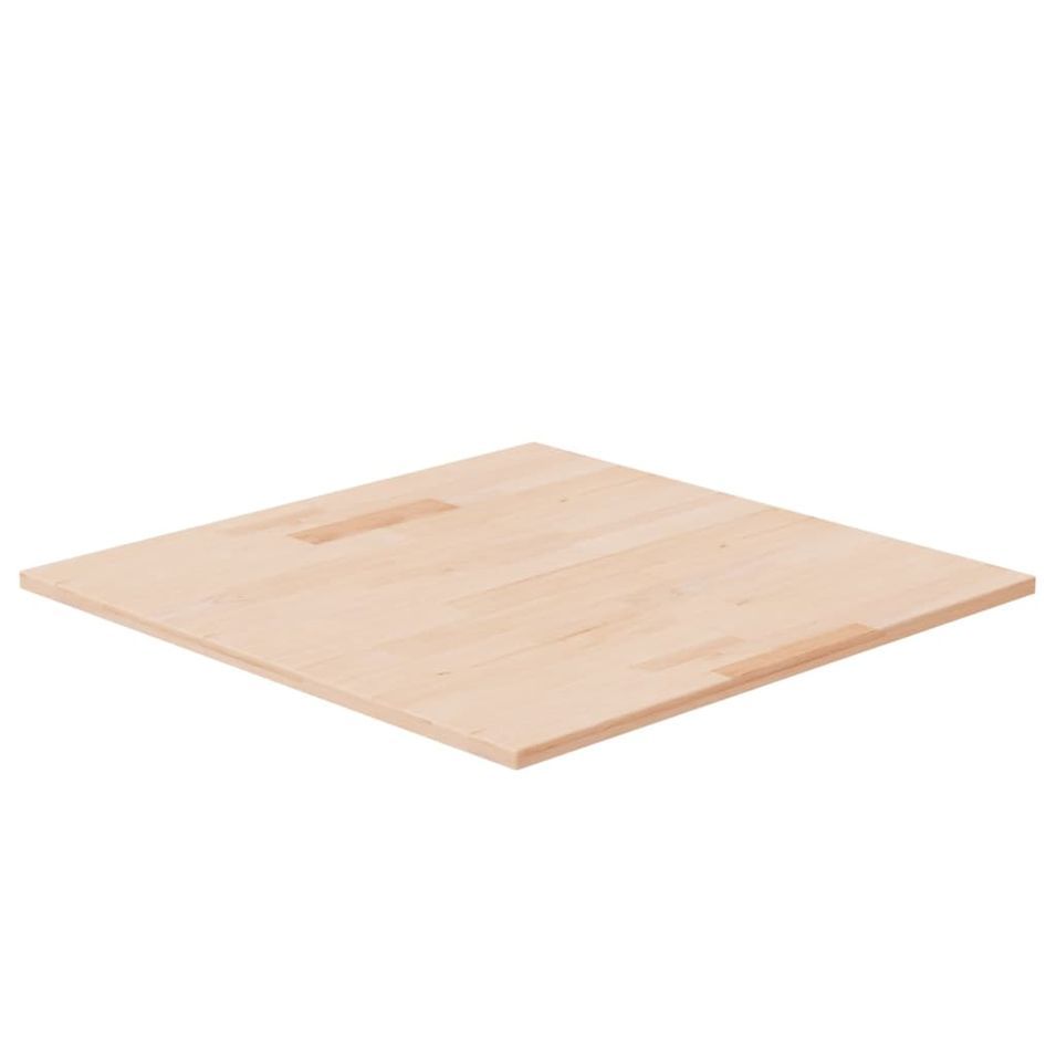 Dessus de table carré 60x60x1,5 cm Bois chêne massif non traité - Photo n°1