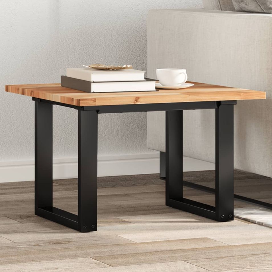 Dessus de table carré 60x60x2 cm bois massif d'acacia - Photo n°1
