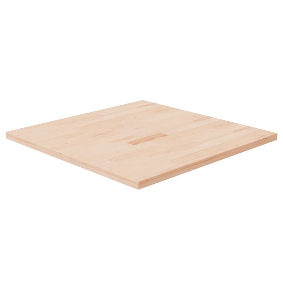 Dessus de table carré 70x70x2,5 cm Bois chêne massif non traité - Photo n°1